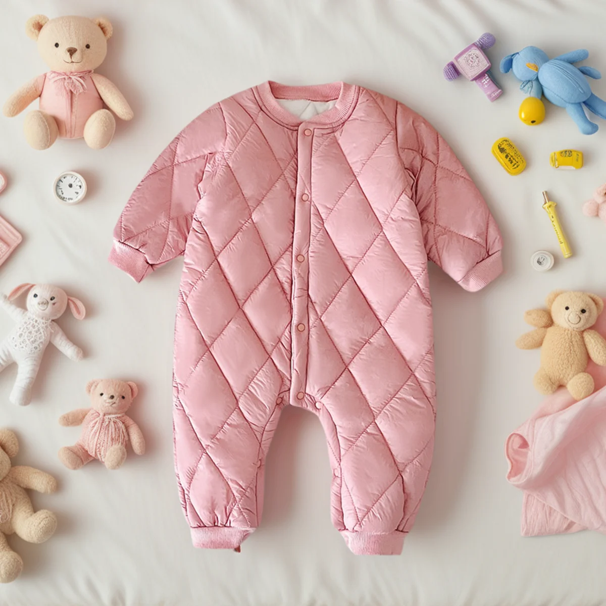 Infants Clothing Thicken Fleece Winter Solid Jumpsuits Fashion Warm Baby Rompers
Infants Clothing Thicken Fleece Winter Solid Jumpsuits Fashion Warm Baby Rompers
