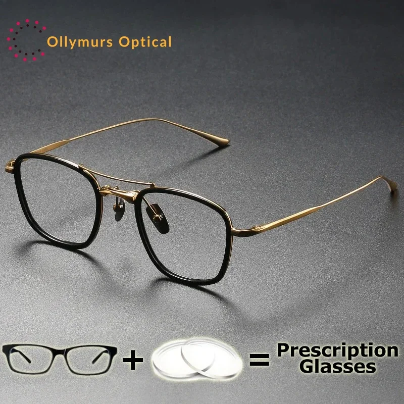 Ollymurs Prescription Glasses Acetate Titanium Myopia Photochromic Lenses Men's Medical Vision Optical Lens Recipe Reading
Ollymurs Prescription Glasses Acetate Titanium Myopia Photochromic Lenses Men's Medical Vision Optical Lens Recipe Reading