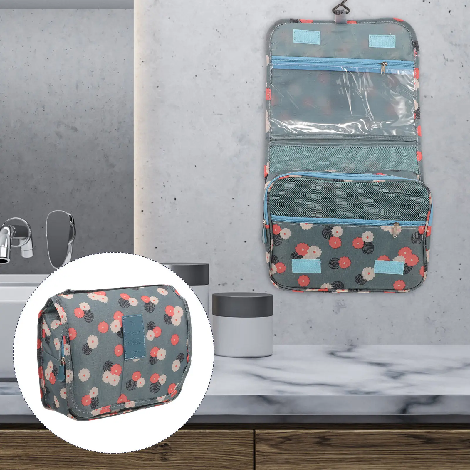 Multi-Functional Hanging Toiletry Bag Portable Makeup Organizer Travel Wash Bag for Daily Use Toiletries Organizer
Multi-Functional Hanging Toiletry Bag Portable Makeup Organizer Travel Wash Bag for Daily Use Toiletries Organizer