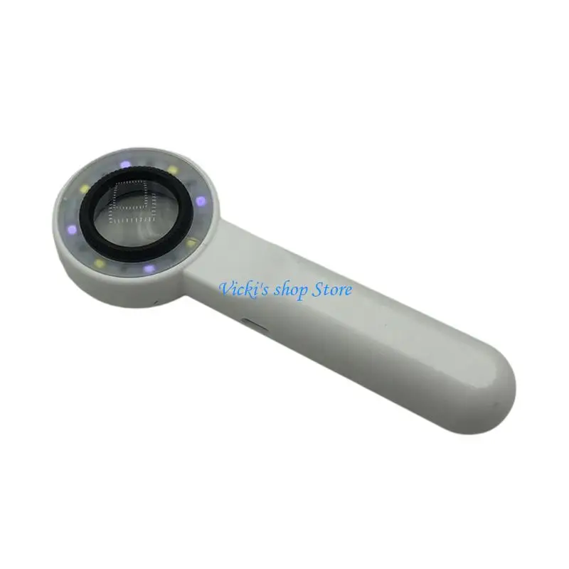 C1FC Rechargeable Handheld High Magnification Jewelry Loupe with White Lamp and UV Lamp Battery Display Perfect for Jewelry
C1FC Rechargeable Handheld High Magnification Jewelry Loupe with White Lamp and UV Lamp Battery Display Perfect for Jewelry