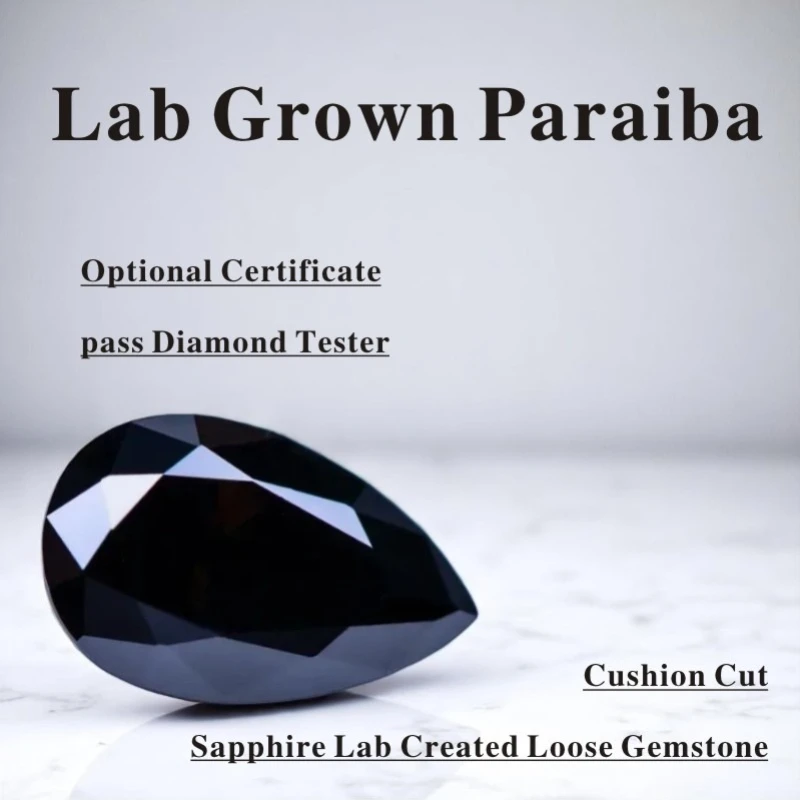 Moissanite Stone Black Primary Color Pear Cut 13x18mm Size DIY Charms Ring Necklace Earrings Main Materials With CertificateNN
Moissanite Stone Black Primary Color Pear Cut 13x18mm Size DIY Charms Ring Necklace Earrings Main Materials With CertificateNN