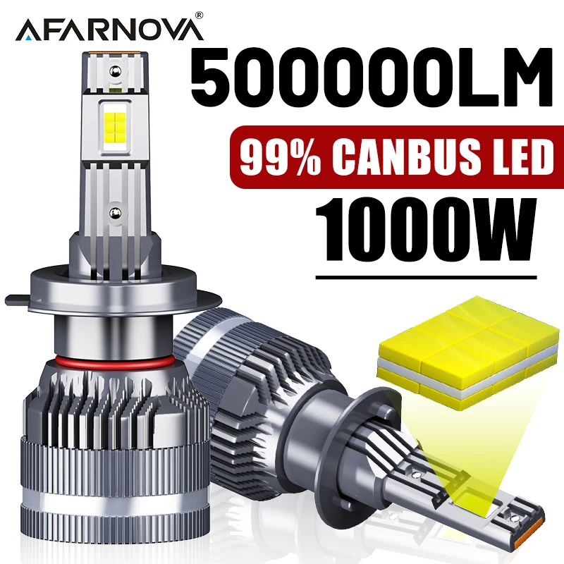 H7 LED Headlight H4 H11 Bulb Canbus 1000W 500000LM High power Turbo 7748 Chip Bulb H1 9005 9006 HB3 HB4 9012 Apply Car Fog Light
H7 LED Headlight H4 H11 Bulb Canbus 1000W 500000LM High power Turbo 7748 Chip Bulb H1 9005 9006 HB3 HB4 9012 Apply Car Fog Light