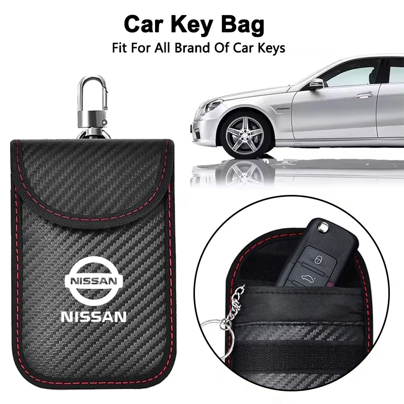 Car Key Case Signal Blocker Bag RFID Shielding Pocket For Nissan X-trail Qashqai Trail Tiida Note Juke Sentra Navara Accessories
Car Key Case Signal Blocker Bag RFID Shielding Pocket For Nissan X-trail Qashqai Trail Tiida Note Juke Sentra Navara Accessories