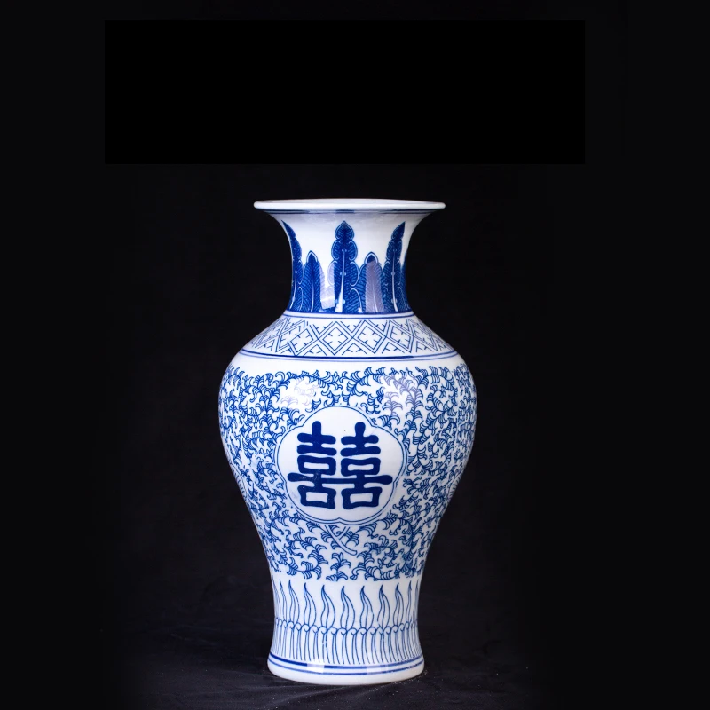 Ceramic Vase In Yiwu Blue And White Chinese Wedding Vase Chinese Word Xi Deal Gift Tabletop Vase
Ceramic Vase In Yiwu Blue And White Chinese Wedding Vase Chinese Word Xi Deal Gift Tabletop Vase