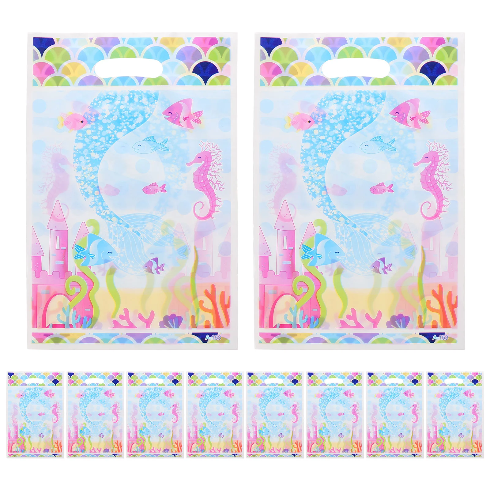 10pcs Cartoon Pattern Gift Bags Plastic Candy Bag Pouch Party Favors for Wedding Birthday (Mermaid) cartoon gift bag
10pcs Cartoon Pattern Gift Bags Plastic Candy Bag Pouch Party Favors for Wedding Birthday (Mermaid) cartoon gift bag