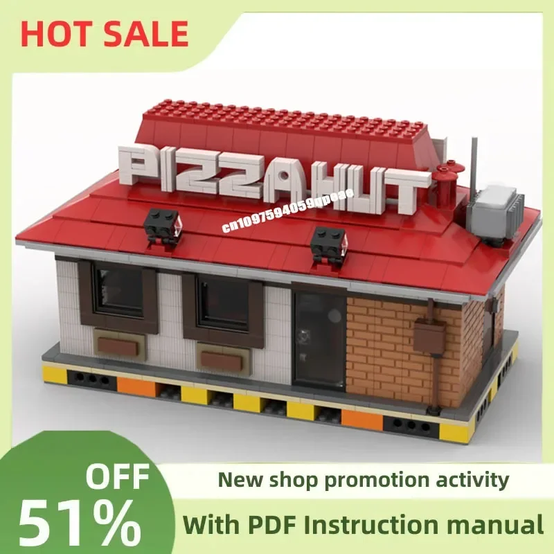 Hot Sale 1052Pcs City Street View Moc-107164 Modular Pizza Hut Model Custom Puzzle Diy Creative Ideas Kids Toys Birthday Gift
Hot Sale 1052Pcs City Street View Moc-107164 Modular Pizza Hut Model Custom Puzzle Diy Creative Ideas Kids Toys Birthday Gift