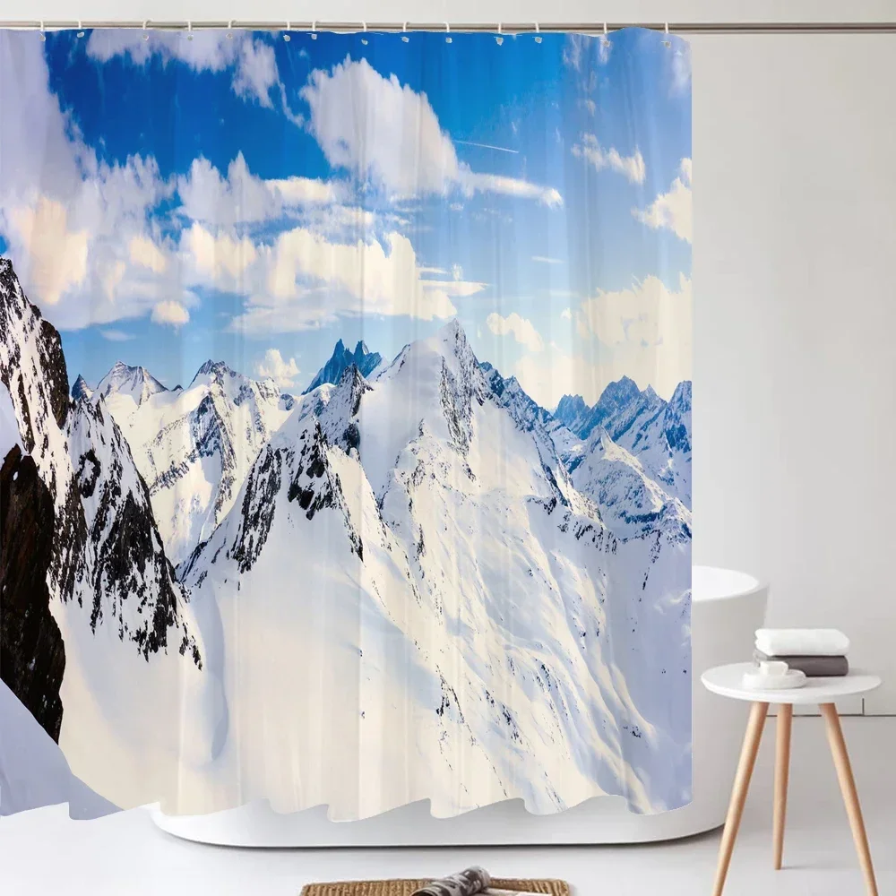 Waterproof Printing Fabric Shower Curtain Bathroom Curtains with Hooks Mountain Forest Natural Scenery Bath Curtain Home Decor
Waterproof Printing Fabric Shower Curtain Bathroom Curtains with Hooks Mountain Forest Natural Scenery Bath Curtain Home Decor