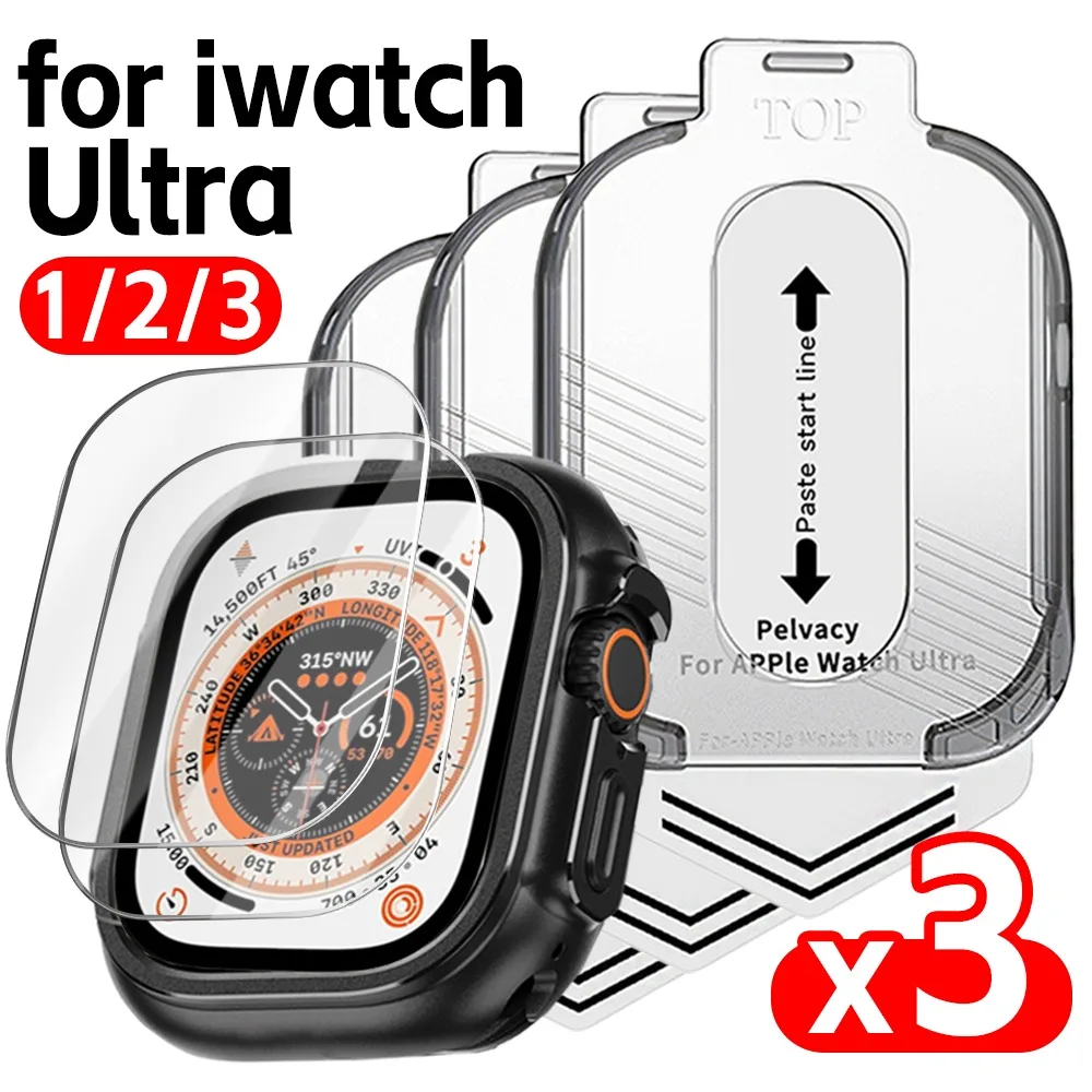 1-3Pack Tempered Glass for Apple Watch Ultra 2 3 49mm Screen Protector Easy Install for IWatch Ultra1/2/3 Clear Protective Film
1-3Pack Tempered Glass for Apple Watch Ultra 2 3 49mm Screen Protector Easy Install for IWatch Ultra1/2/3 Clear Protective Film
