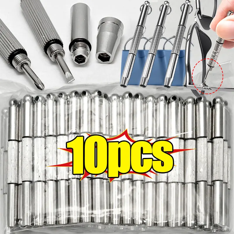 Steel Glasses Screwdriver Eyeglass Screwdriver Watch Repair Kit with Keychain Portable Hand Tools Precision Screwdriver Tools
Steel Glasses Screwdriver Eyeglass Screwdriver Watch Repair Kit with Keychain Portable Hand Tools Precision Screwdriver Tools