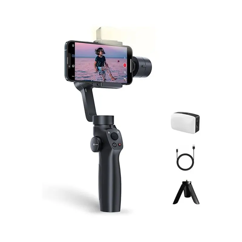 FUNSNAP Gimbal Stabilizer Capture 2s Combo 3-Axis Stabilization Phone Gimbal with Fill Light Face Tracking for Travelling
FUNSNAP Gimbal Stabilizer Capture 2s Combo 3-Axis Stabilization Phone Gimbal with Fill Light Face Tracking for Travelling