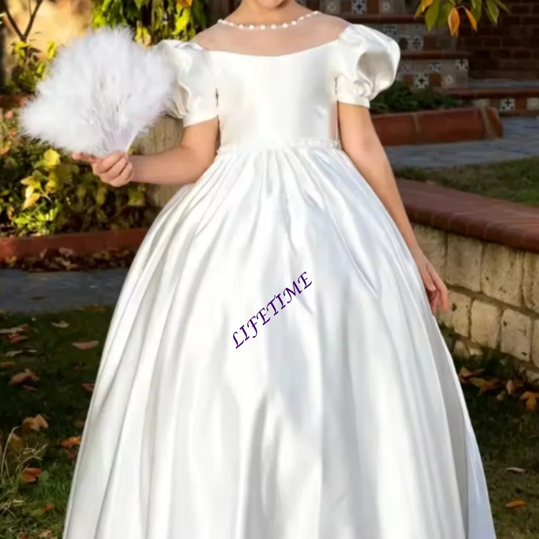 Elegant Red Satin Customized Flower Girl Dress For Wedding Round Neck Floor Lenght Kids Birthday Party First Communion Ball Gown
Elegant Red Satin Customized Flower Girl Dress For Wedding Round Neck Floor Lenght Kids Birthday Party First Communion Ball Gown
