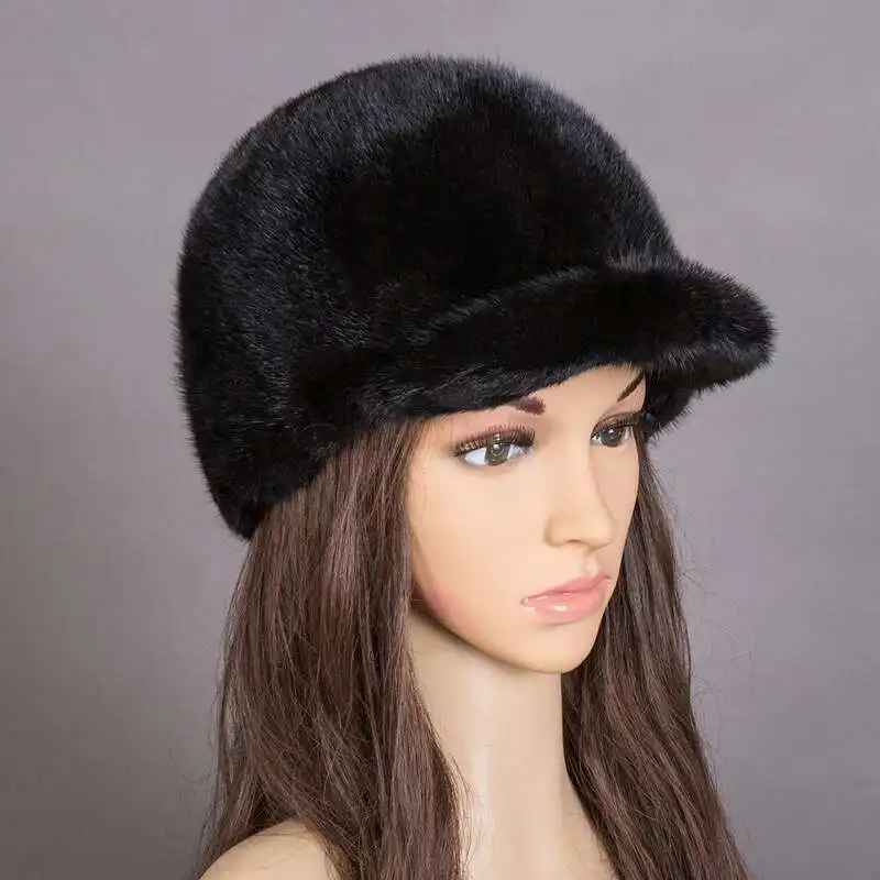 Mink Fur Hat Women's Winter Fur Hat Warm Duck Tongue Knight Mink Fur Hat Female Russian Winter Warm Real Fur Hat Fashion Caps
Mink Fur Hat Women's Winter Fur Hat Warm Duck Tongue Knight Mink Fur Hat Female Russian Winter Warm Real Fur Hat Fashion Caps