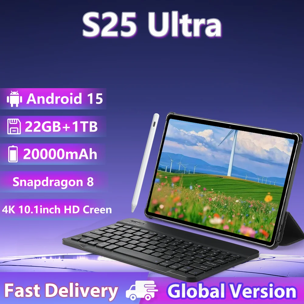 HOT Original Pad 25 Ultra Tablet PC Snapdragon 8 10.1 inch Screen Global Edition 20000mAh 22GB+2TB 5G Dual Card Android 15
HOT Original Pad 25 Ultra Tablet PC Snapdragon 8 10.1 inch Screen Global Edition 20000mAh 22GB+2TB 5G Dual Card Android 15