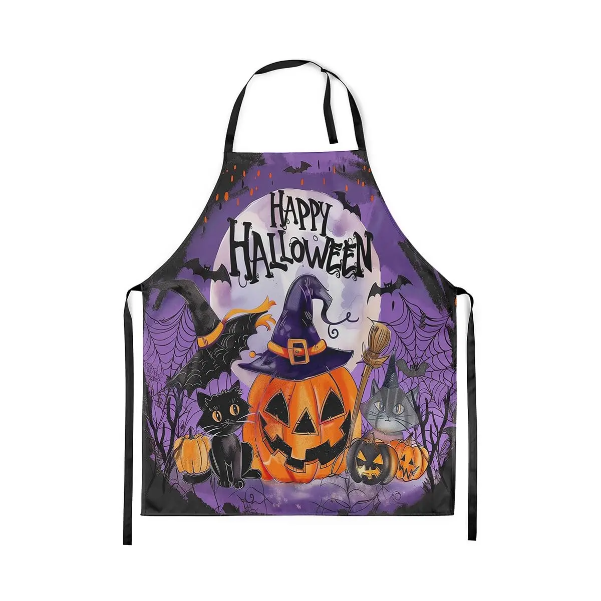 Фартук «Счастливый Хэллоуин» Kawaii Pumpking Lantern Кухонный фартук Шляпа ведьмы с милыми кошками Водонепроницаемый фартук
Фартук «Счастливый Хэллоуин» Kawaii Pumpking Lantern Кухонный фартук Шляпа ведьмы с милыми кошками Водонепроницаемый фартук