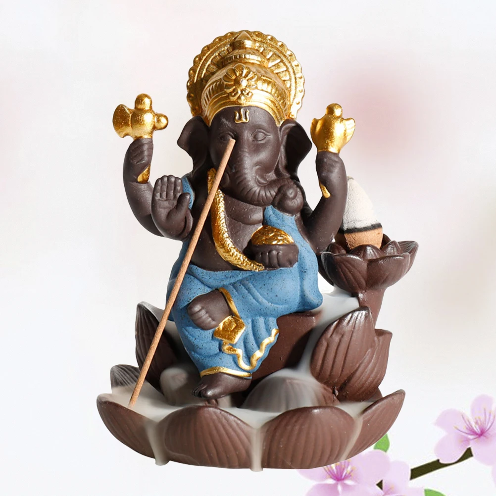 Backflow Incense Burner Ceramic Elephant God Statue Purple Clay Handmade Smoke Design for Meditation Yoga Room Home
Backflow Incense Burner Ceramic Elephant God Statue Purple Clay Handmade Smoke Design for Meditation Yoga Room Home
