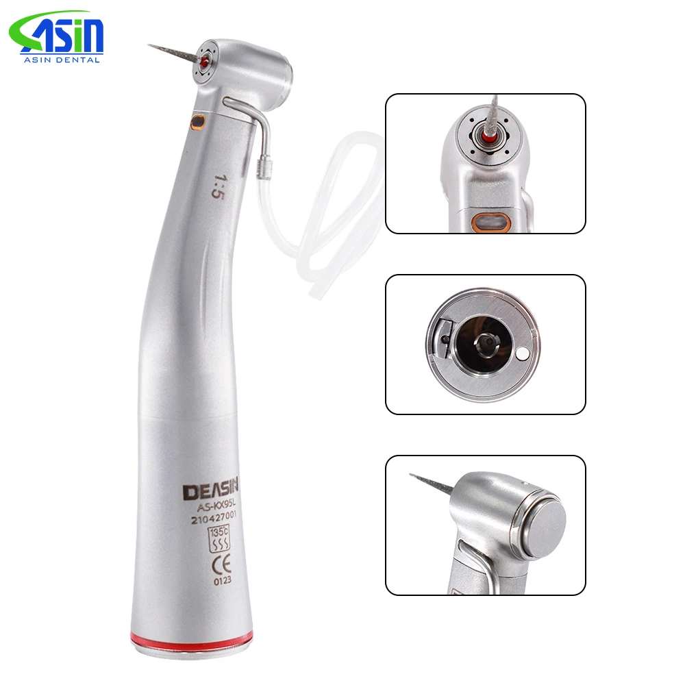Dental 1:5 KX95L Increasing External Water Led Fiber Optic Light Dental Implants Contra Angle Handpiece
Dental 1:5 KX95L Increasing External Water Led Fiber Optic Light Dental Implants Contra Angle Handpiece
