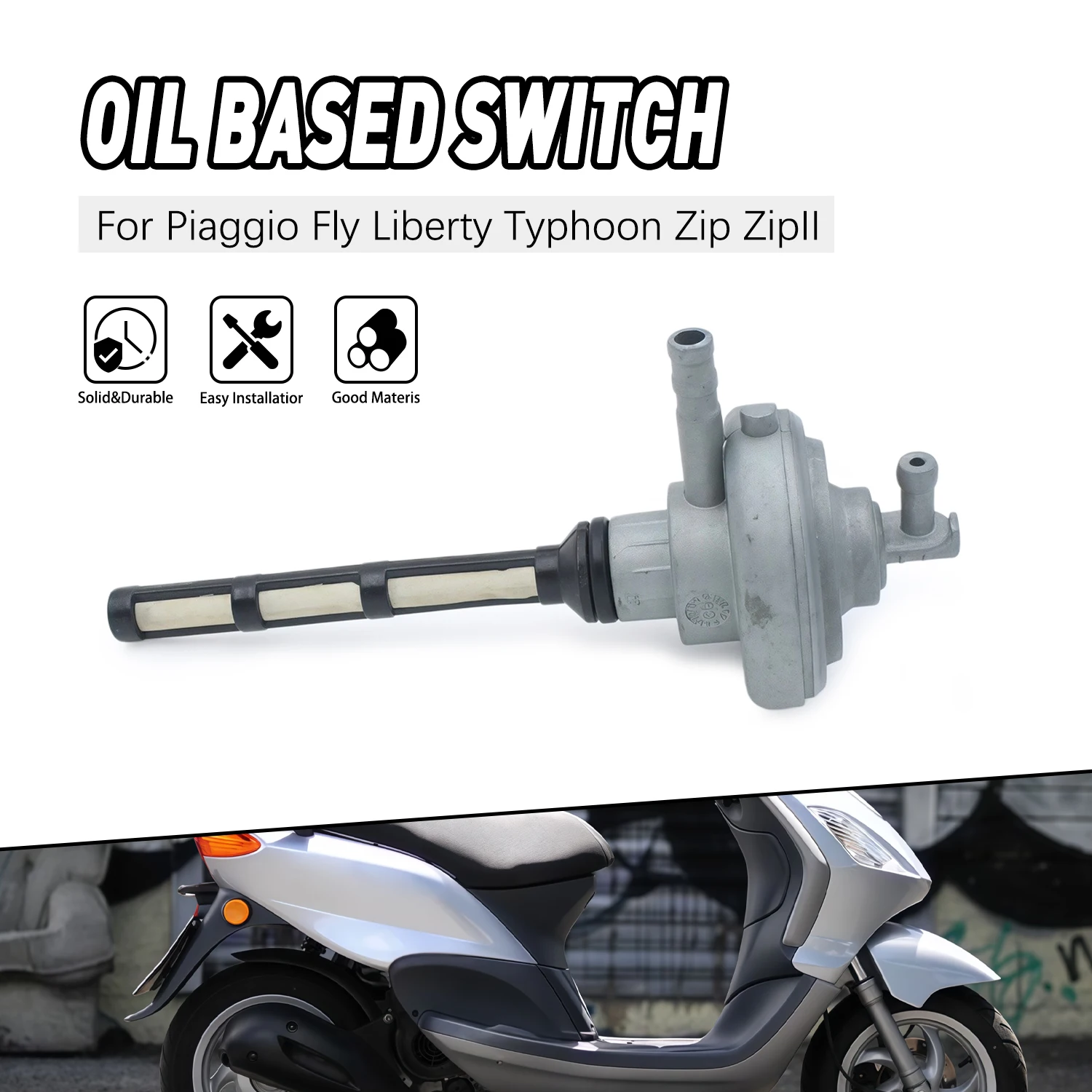 Motorcycle Replacement Engine Fuel Taps Oil Switch Accessories For Piaggio Fly Liberty Typhoon Zip ZipII 674594
Motorcycle Replacement Engine Fuel Taps Oil Switch Accessories For Piaggio Fly Liberty Typhoon Zip ZipII 674594
