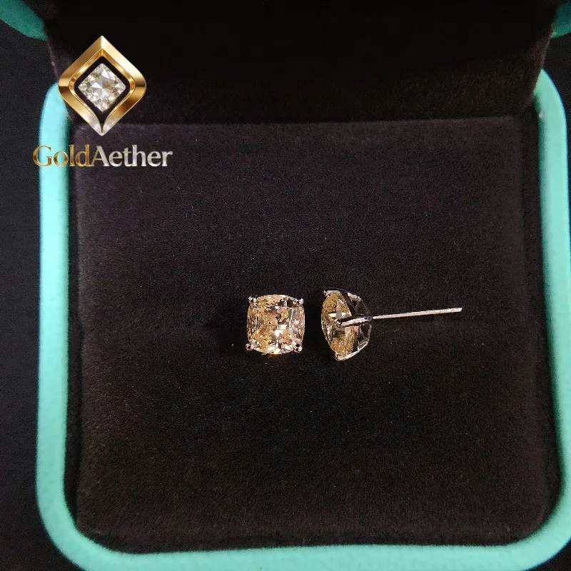 GoldNouveau Exquisite Jewelry 14K AU585 White Gold 2Ct each Cushion Cut Yellow&Pink Lab Diamond Stud Earrings E063
GoldNouveau Exquisite Jewelry 14K AU585 White Gold 2Ct each Cushion Cut Yellow&Pink Lab Diamond Stud Earrings E063