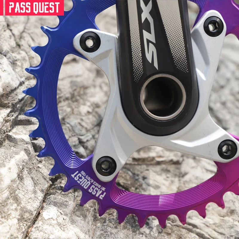 PASS QUEST 12 - Speed 104 BCD Round Bicycle Chainwheel, Black/Silver, for M780, M610, M670
PASS QUEST 12 - Speed 104 BCD Round Bicycle Chainwheel, Black/Silver, for M780, M610, M670