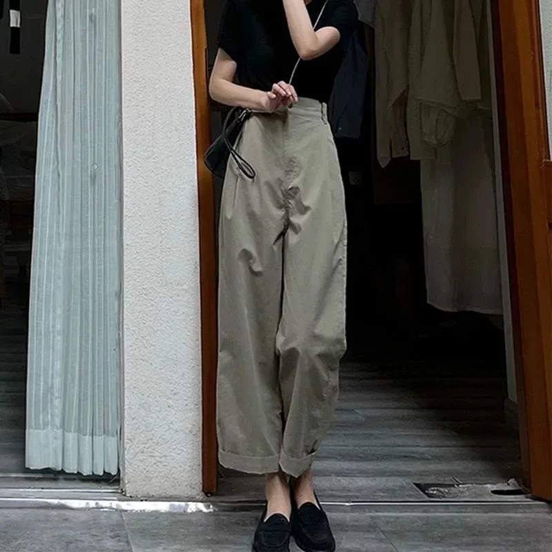 Korean Fashion Straight Leg Casual Pants for Women's Spring and Autumn High Waisted Narrow Version Wide Leg Long Work Pants
Korean Fashion Straight Leg Casual Pants for Women's Spring and Autumn High Waisted Narrow Version Wide Leg Long Work Pants