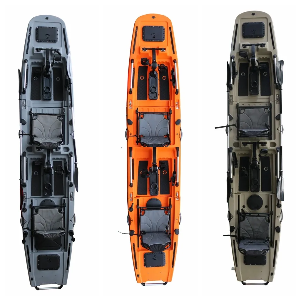 New Kayak Modular 14.5 FT Three-section 2-person Kayak Detachable Easy Splice Fishing Pedal Drive Kayak HDPE Fishing
New Kayak Modular 14.5 FT Three-section 2-person Kayak Detachable Easy Splice Fishing Pedal Drive Kayak HDPE Fishing