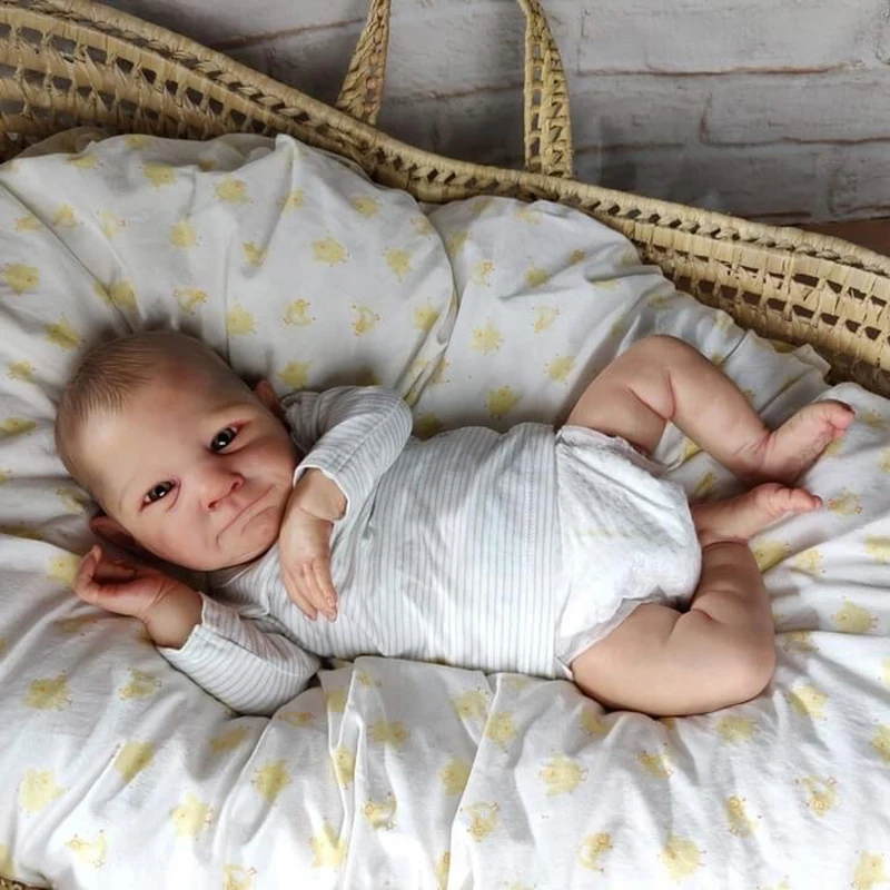 49CM Bebe Reborn Newborn Baby Doll Awake Soft Body Lifelike 3D Skin with Visible Veins High Quality Handmade Doll
49CM Bebe Reborn Newborn Baby Doll Awake Soft Body Lifelike 3D Skin with Visible Veins High Quality Handmade Doll