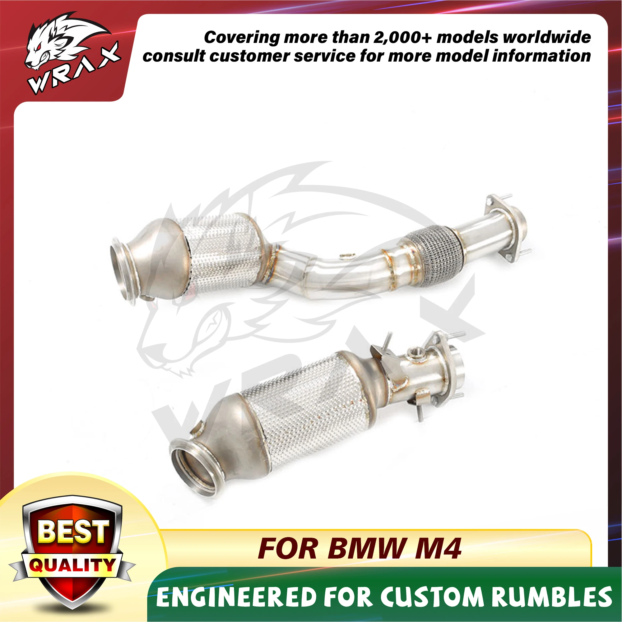 Downpipe Exhaust For BMW M4 WRAX High Performance Tuning Kit — Available in Catalyzed or Catless Downpipe car accessories
Downpipe Exhaust For BMW M4 WRAX High Performance Tuning Kit — Available in Catalyzed or Catless Downpipe car accessories