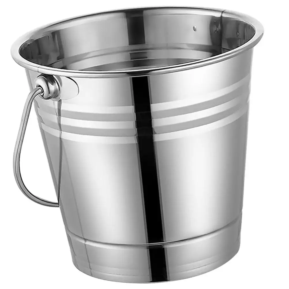 Ice Bucket with Lid Storage Container Wine Anti-rust Can Stainless Steel Silver Portable Cube
Ice Bucket with Lid Storage Container Wine Anti-rust Can Stainless Steel Silver Portable Cube