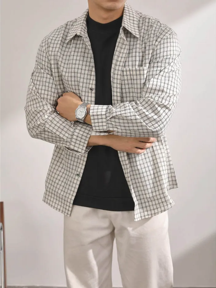 Классический американский винтажный кардиган в клетку для мужчин, фактурный, свободный, с длинными рукавами, повседневная рабочая одежда
Классический американский винтажный кардиган в клетку для мужчин, фактурный, свободный, с длинными рукавами, повседневная рабочая одежда