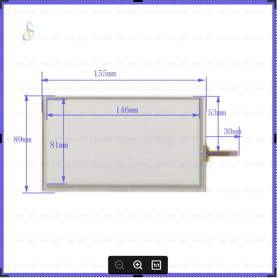 ZhiYuSun KDT-1849 6.2inch 4 lins Touch Screen For GPS CAR 155mm*89mm sensor glass Industrial KDT1849
ZhiYuSun KDT-1849 6.2inch 4 lins Touch Screen For GPS CAR 155mm*89mm sensor glass Industrial KDT1849