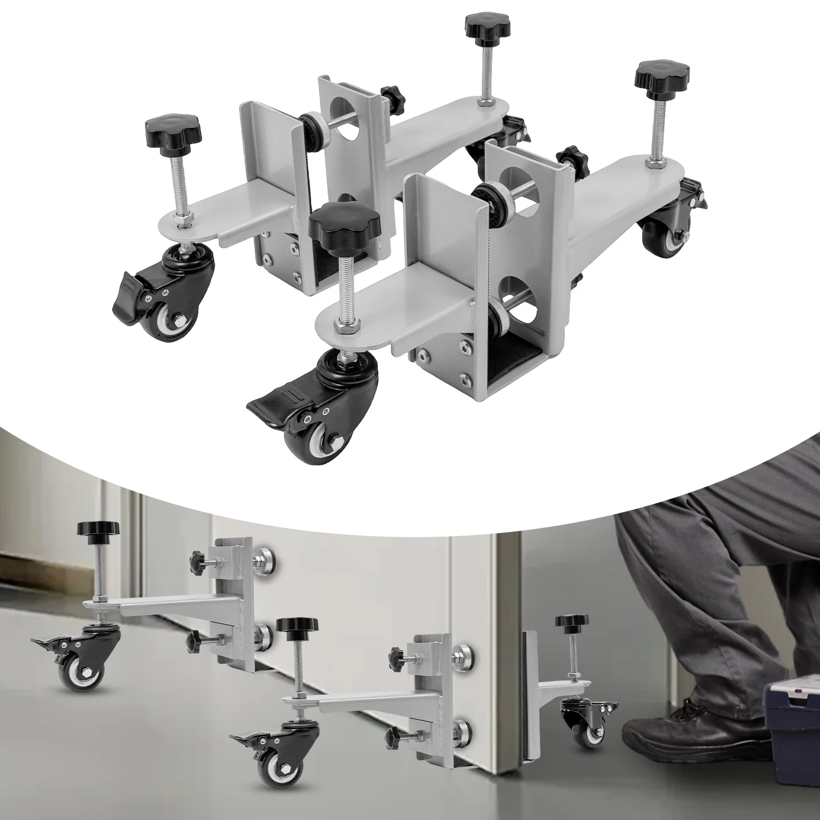 Набор инструментов для установки дверей с 4 вращающимися на 360° элементами ° Вращающиеся колесики, инструмент для установки дверей толщиной от 1,375 до 2,25 дюйма
Набор инструментов для установки дверей с 4 вращающимися на 360° элементами ° Вращающиеся колесики, инструмент для установки дверей толщиной от 1,375 до 2,25 дюйма