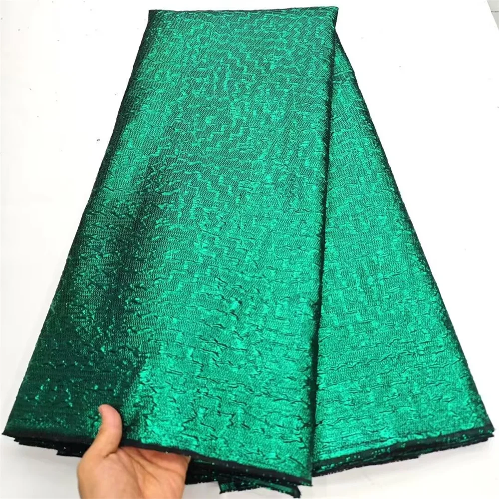 Green African Brocade Jacquard Fabric Fashion Nigerian Floral Damask Gilding Lace Material Brocard Tissu 5Yard For Dress DB34
Green African Brocade Jacquard Fabric Fashion Nigerian Floral Damask Gilding Lace Material Brocard Tissu 5Yard For Dress DB34