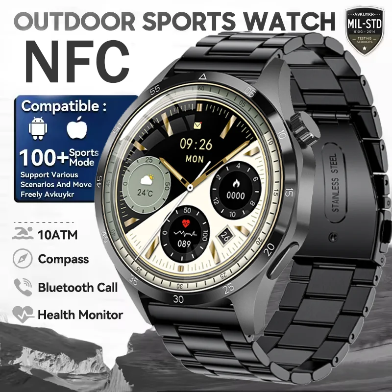 Умные часы DAORKOW с AMOLED HD-дисплеем 1,6 дюйма, беспроводными звонками, компасом, GPS, NFC, голосовым помощником, 100+ спортивных режимов, в стиле милитари.
Умные часы DAORKOW с AMOLED HD-дисплеем 1,6 дюйма, беспроводными звонками, компасом, GPS, NFC, голосовым помощником, 100+ спортивных режимов, в стиле милитари.