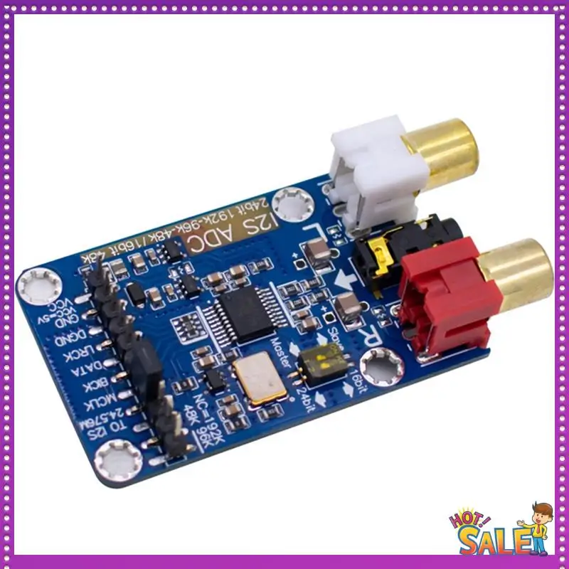 AA87 Master Slave Mode 12S Audio Capture Card Support 3.5MM/RCA Input I2S Capture Card Module Development Board 24BIT 192K 96K 4
AA87 Master Slave Mode 12S Audio Capture Card Support 3.5MM/RCA Input I2S Capture Card Module Development Board 24BIT 192K 96K 4
