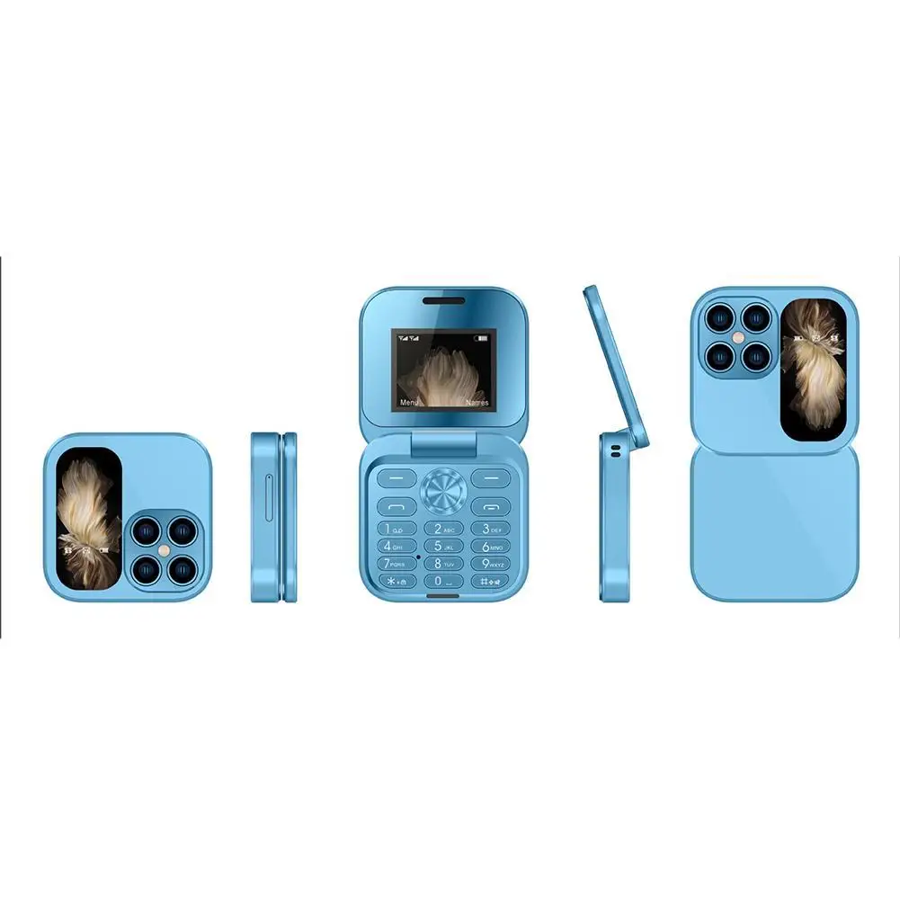 i17 Mini Dual SIM Card Fold Mobile Phone 2G Network Video Player Flashlight FM Radio Magic Voice Small Box Flip Cellphones
i17 Mini Dual SIM Card Fold Mobile Phone 2G Network Video Player Flashlight FM Radio Magic Voice Small Box Flip Cellphones