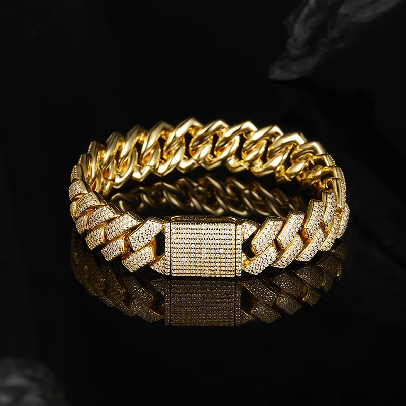 D Color Full Moissanite Real S925 Sterling Silver Cuban Bracelet with GRA Hiphop Cuban Link Chain Fine Jewelry Men Women Gift
D Color Full Moissanite Real S925 Sterling Silver Cuban Bracelet with GRA Hiphop Cuban Link Chain Fine Jewelry Men Women Gift