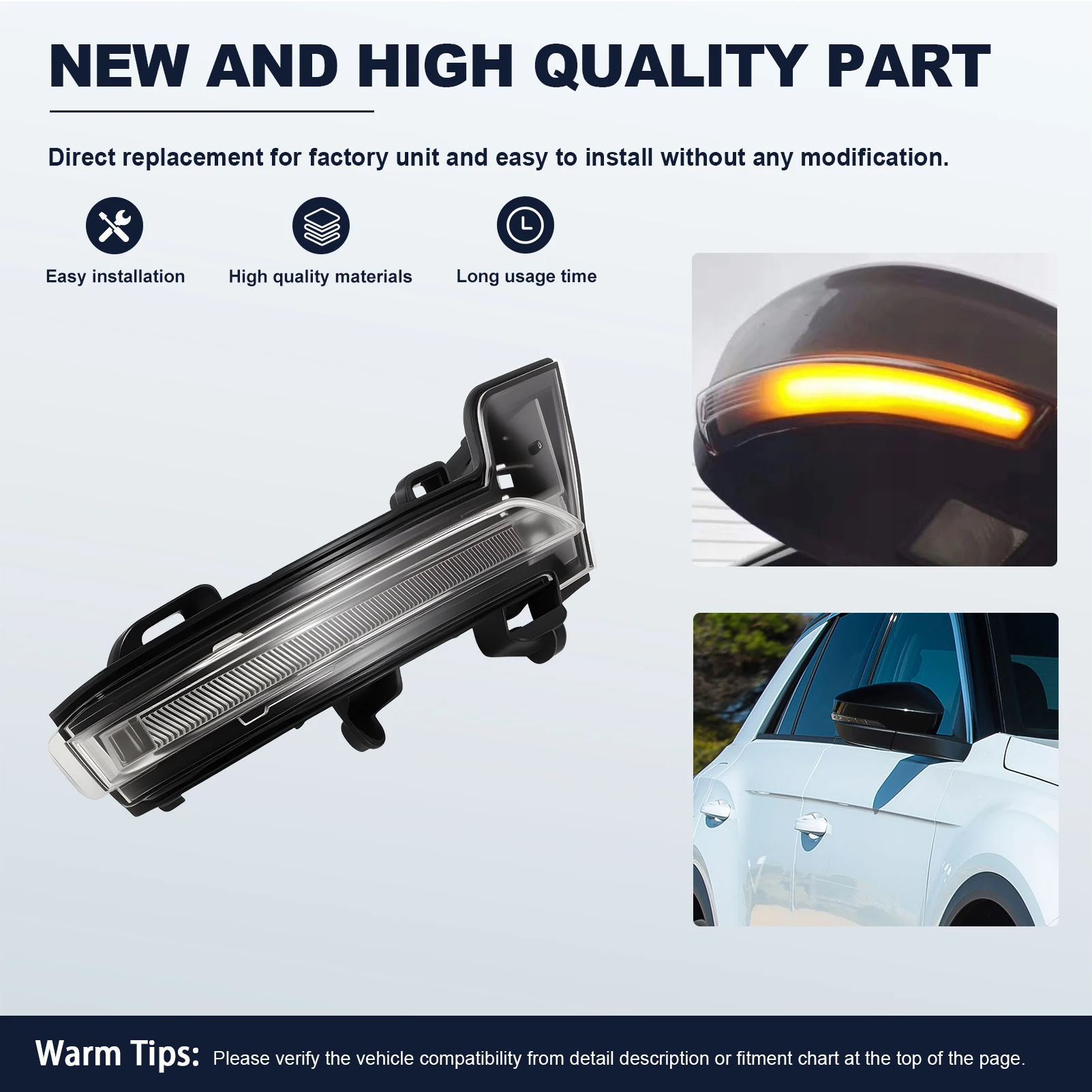 Right Passenger Side LED Turn Signal Side Mirror 5E0949102 2GA949102 for T-ROC 2017-2021 T-CROSS 2019 SK0DA Octavia 2013-2020
Right Passenger Side LED Turn Signal Side Mirror 5E0949102 2GA949102 for T-ROC 2017-2021 T-CROSS 2019 SK0DA Octavia 2013-2020