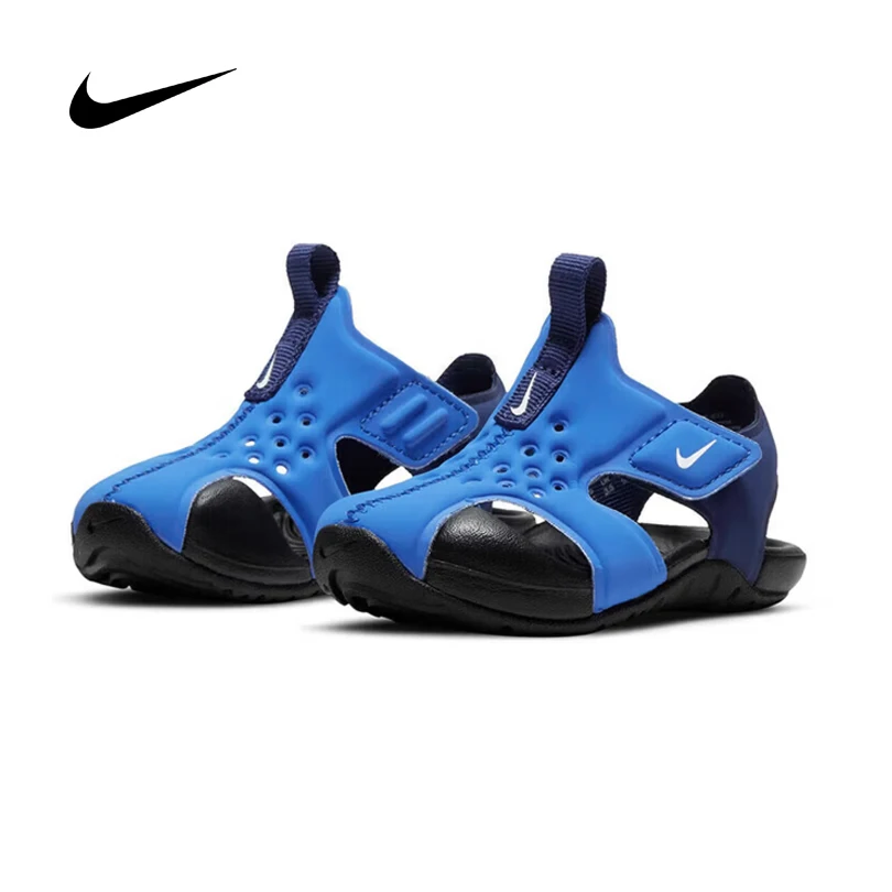 Детские пляжные сандалии Nike Sunray Protect 2 для малышей с закрытым носком, на липучках, с цветными вставками, 943827-403
Детские пляжные сандалии Nike Sunray Protect 2 для малышей с закрытым носком, на липучках, с цветными вставками, 943827-403