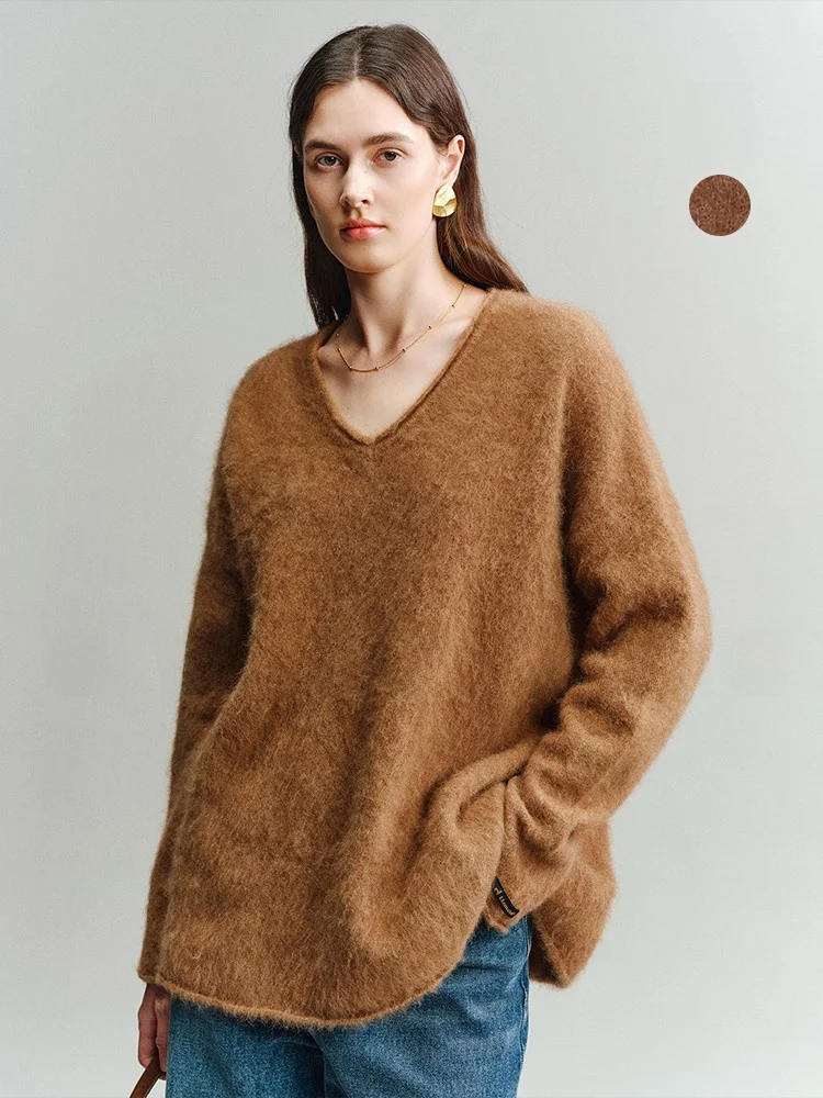 OWNSONG Cloud Touch Simple V-ne Women's Knitted Sweater Autumn Winter Pure Color Versatile Long Sve Warm Thermal Top
OWNSONG Cloud Touch Simple V-ne Women's Knitted Sweater Autumn Winter Pure Color Versatile Long Sve Warm Thermal Top