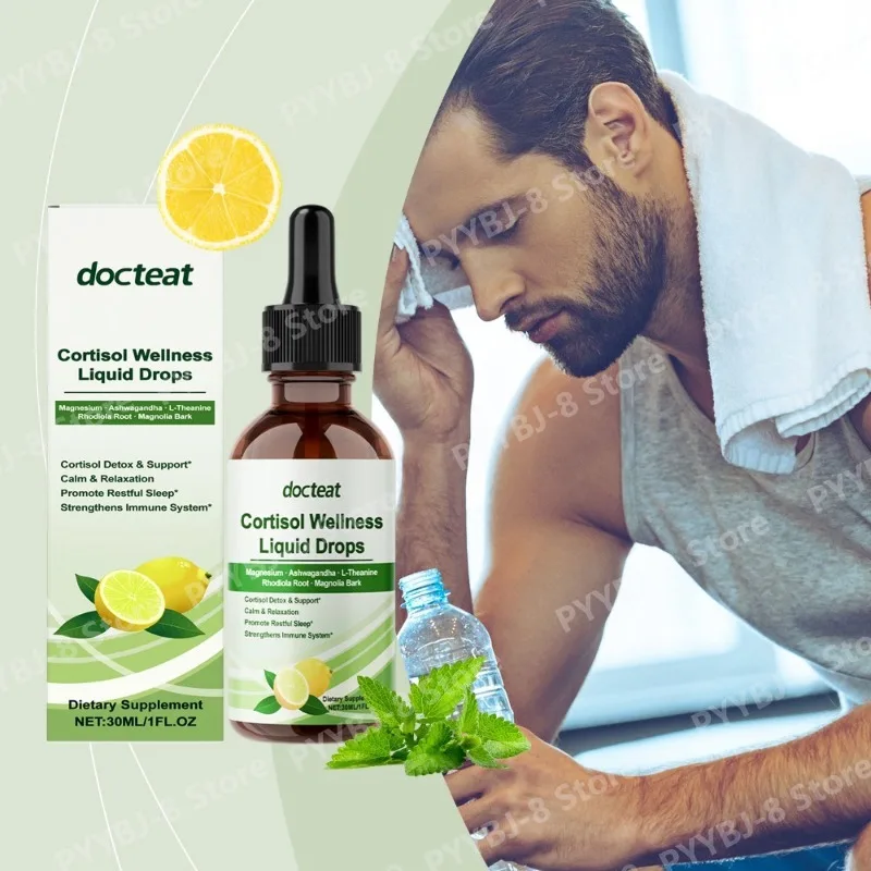 Cortisol Wellness Liquid Drops 30ml for Calm Relaxation,Restful Sleep & Enhance Immune System with Ashwagandha and L-Theanine
Cortisol Wellness Liquid Drops 30ml for Calm Relaxation,Restful Sleep & Enhance Immune System with Ashwagandha and L-Theanine