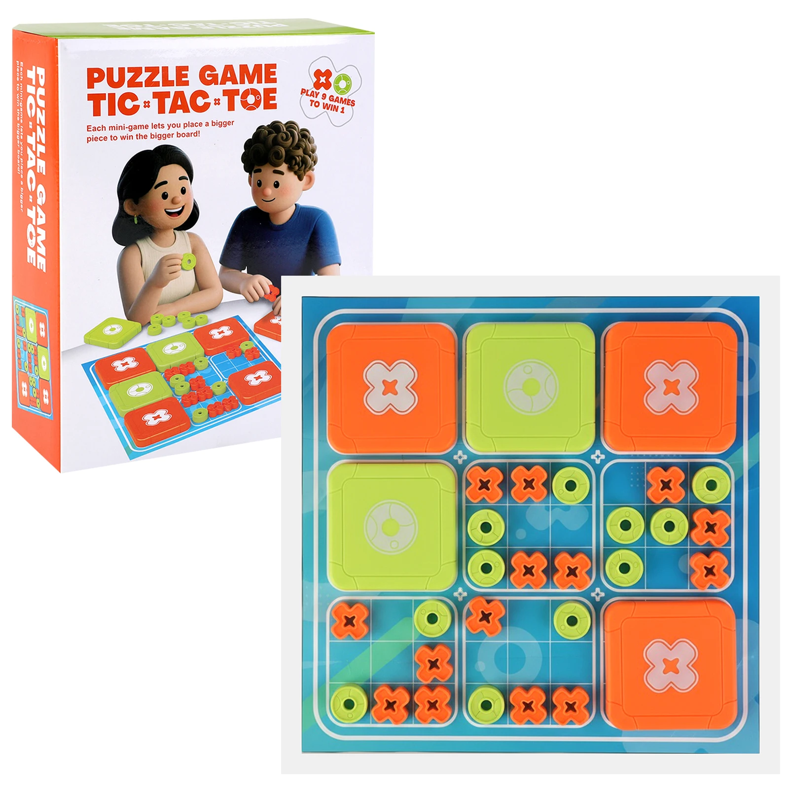 Tic Tac Toe Bolt Game Original 3-in-1 Handheld Puzzle Game Travel-Friendly Board Game Set for Family Game Night
Tic Tac Toe Bolt Game Original 3-in-1 Handheld Puzzle Game Travel-Friendly Board Game Set for Family Game Night