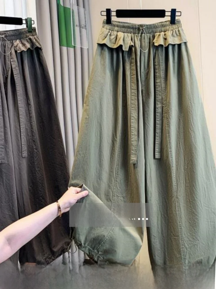 High Waist Wide Leg Pants Women's Loose Trousers Quick Dry Bloomer Style Casual Pants Korean Style Color Commute Wind
High Waist Wide Leg Pants Women's Loose Trousers Quick Dry Bloomer Style Casual Pants Korean Style Color Commute Wind