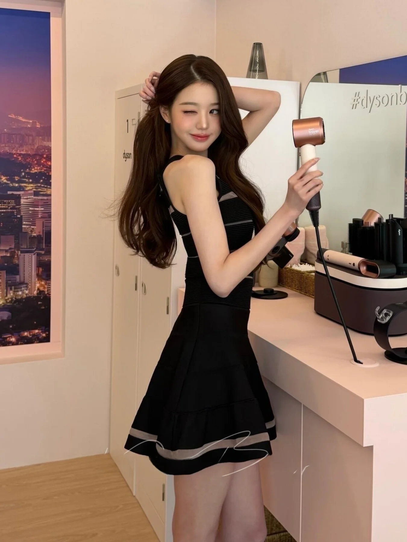 Slim Fit Stripe Pure Desire Style Black Gown Women's Dress Casual round Neck Sleeveless A-Line Skirt Fabric Other Material
Slim Fit Stripe Pure Desire Style Black Gown Women's Dress Casual round Neck Sleeveless A-Line Skirt Fabric Other Material