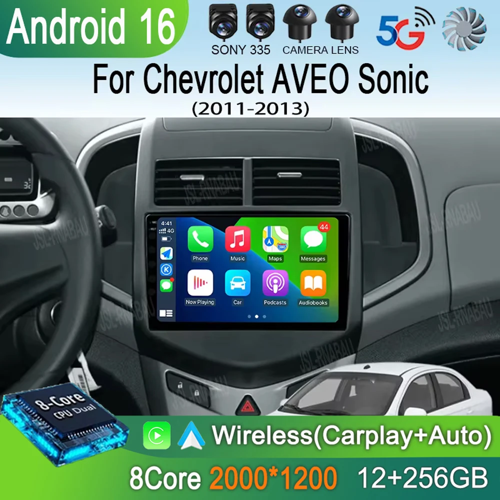 Автомагнитола Android 16 с CarPlay, 2K экраном, видеоплеером и мультимедиа для Chevrolet AVEO Sonic 2011-2013, 2 DIN, стереосистема
Автомагнитола Android 16 с CarPlay, 2K экраном, видеоплеером и мультимедиа для Chevrolet AVEO Sonic 2011-2013, 2 DIN, стереосистема
