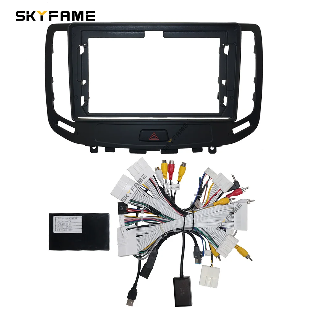 SKYFAME Car Frame Fascia Adapter Android Radio Dash Fitting Panel Kit For Infiniti G Series G4 G25 G35 G37 Nissan Skyline GT 370
SKYFAME Car Frame Fascia Adapter Android Radio Dash Fitting Panel Kit For Infiniti G Series G4 G25 G35 G37 Nissan Skyline GT 370