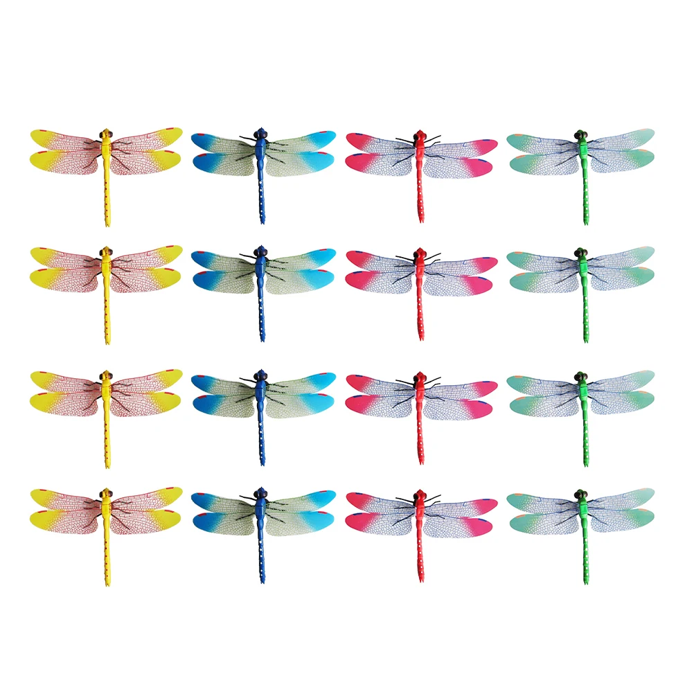 20 Pcs Simulated Dragonfly Decoration Mini Figurines Fake Flys PP Material Plastic Toy Small Size Garden Decor 
20 Pcs Simulated Dragonfly Decoration Mini Figurines Fake Flys PP Material Plastic Toy Small Size Garden Decor