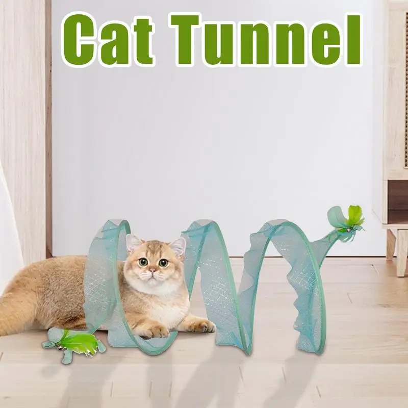 Foldable Cat Tunnels S Shaped Kitten Exercise Tubes Portable Maze Cat Tunnel With Feather Bell For Relief Kitten Training
Foldable Cat Tunnels S Shaped Kitten Exercise Tubes Portable Maze Cat Tunnel With Feather Bell For Relief Kitten Training