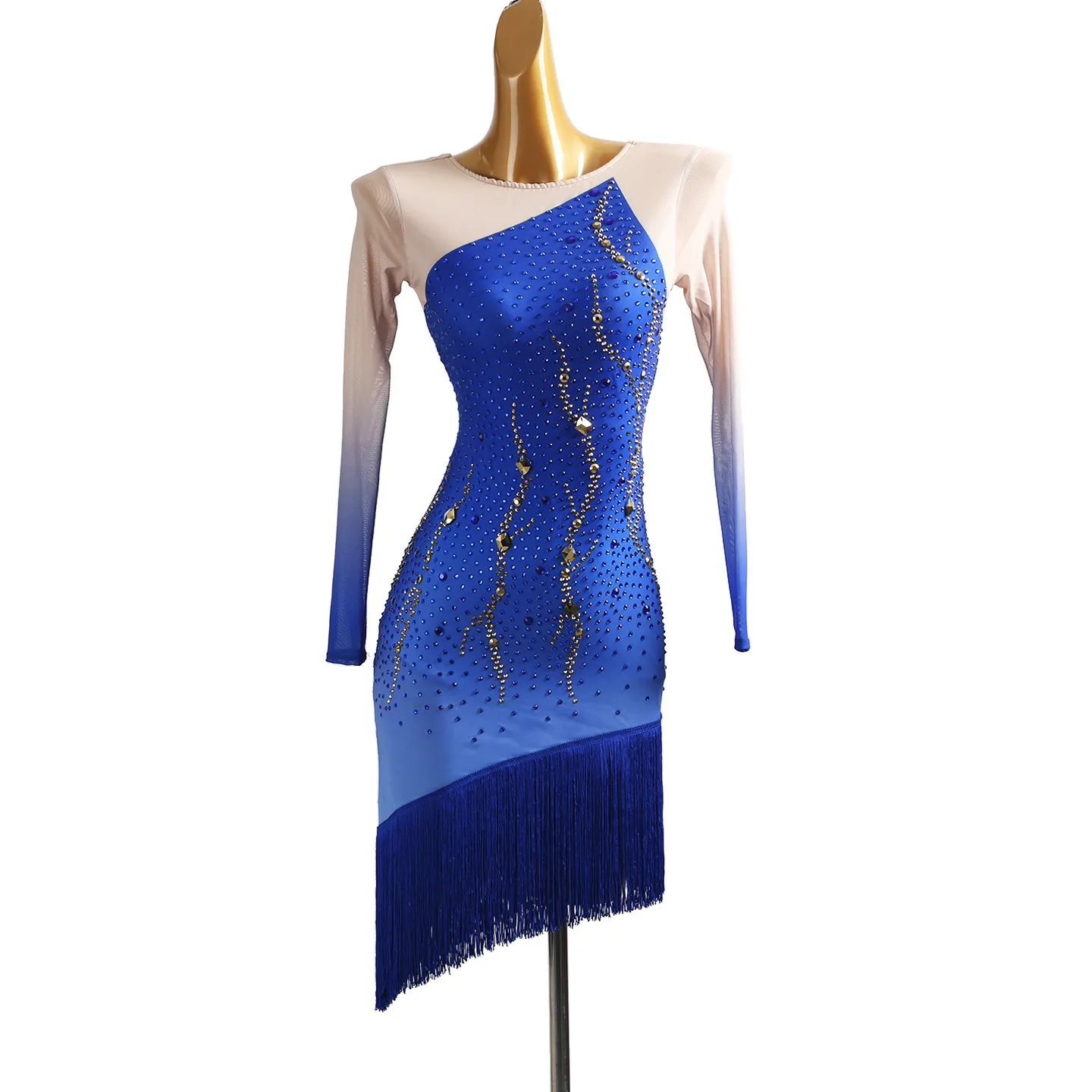 2026 Latin Dance Competition Performance Dress For Women Gradient Tassels Rhinestones Mesh Dress Samba Practice Clothes DQL12816
2026 Latin Dance Competition Performance Dress For Women Gradient Tassels Rhinestones Mesh Dress Samba Practice Clothes DQL12816