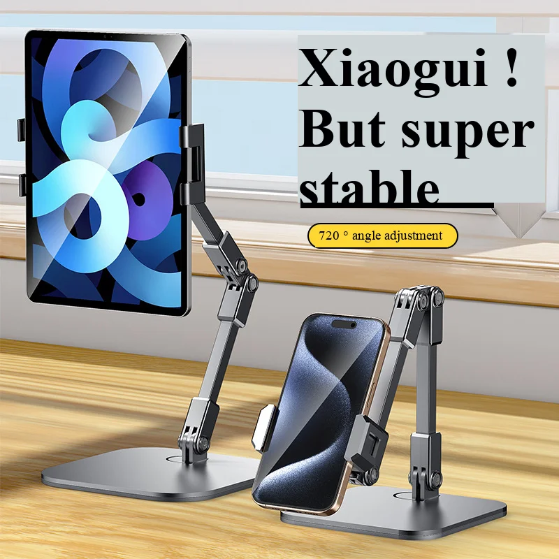Carbon steel phone holder for desktop live streaming on Tiktok, 360-degree rotatable, extendable, lazy person's tablet holder
Carbon steel phone holder for desktop live streaming on Tiktok, 360-degree rotatable, extendable, lazy person's tablet holder