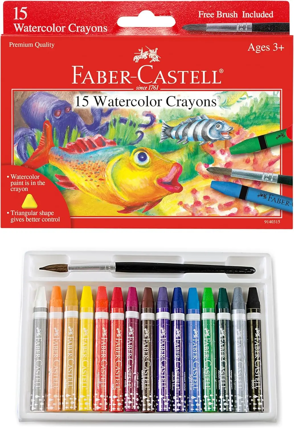 Watercolor Crayons with Brush, 15 Colors - Premium Art Supplies for Kids
Watercolor Crayons with Brush, 15 Colors - Premium Art Supplies for Kids